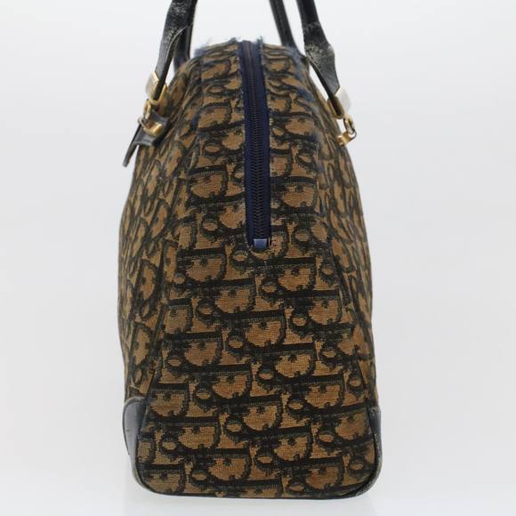 Christian Dior Trotter Canvas Hand Bag Navy Auth rd5259 - Picture 4 of 16